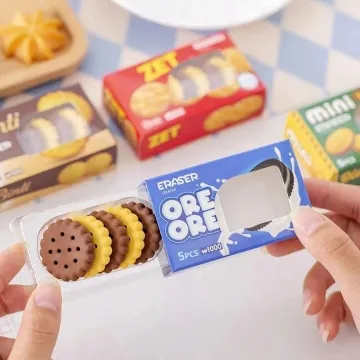 Cute Cartoon Cookie Shape Eraser (2 set)